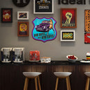 Bad Boys Shield Shape Metal Plate Tin Sign Plate Poster for Bar Club Accessory
