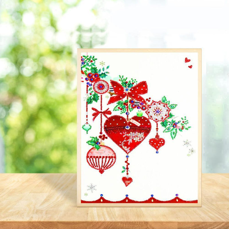 5D DIY Special Shaped Diamond Painting Heart Cross Stitch Kit Home Bedroom Decor