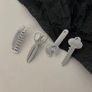 Barrette Key Cute Comb Wrench Headwear Alloy Hair Clip Scissors Metal Hairpin