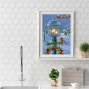 Diamond Painting DIY Street Lamp Bird Full Round Drill Rhinestone Picture