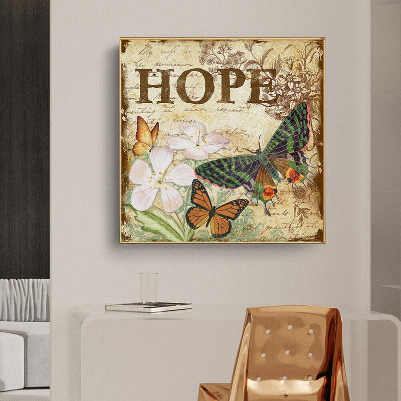 DIY Paint By Number Kit Frameless Butterfly Handpainted Wall Hanging Decoration