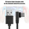 1.5m 90 Degree PD Type-C Male Fast Charging Cable Wire Fit for Nintendo Switch