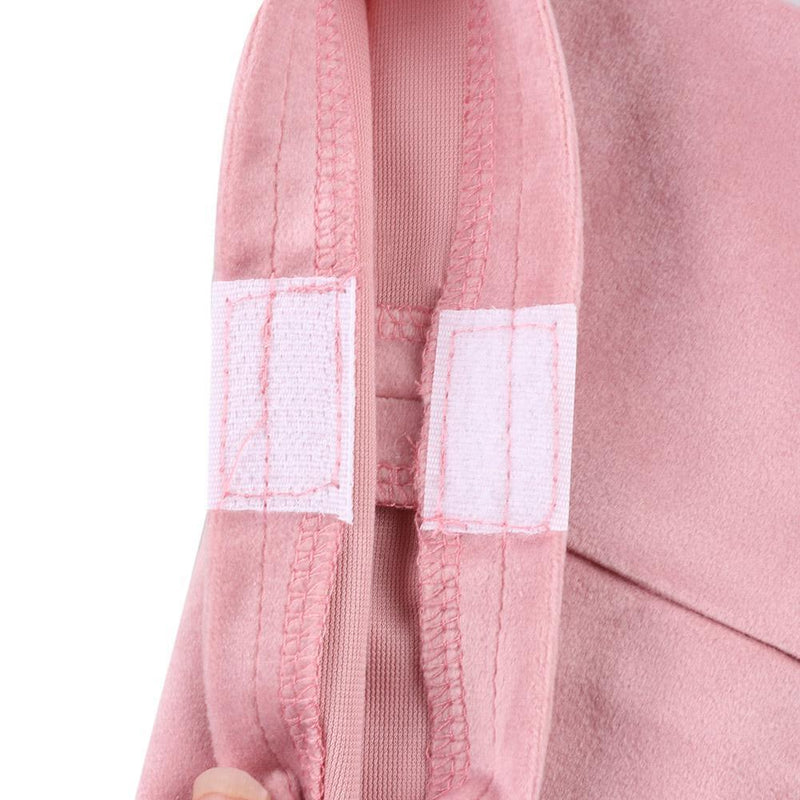 Embroidery Velvet Tissue Box Napkin Holder Car Paper Towel Container (Pink)