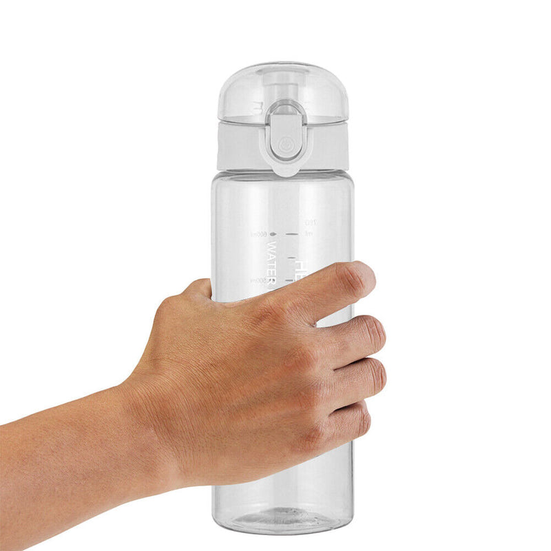 780ml Water Bottle for Drinking Portable Sport Cup Kitchen Tools (White)