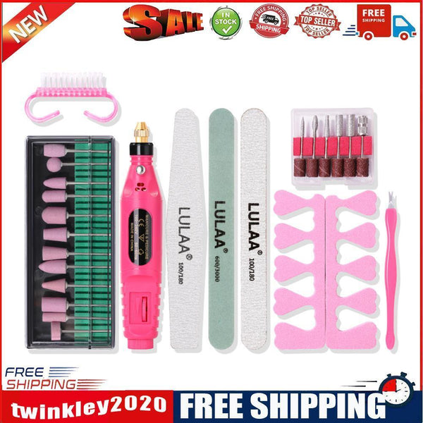1 Set Electric Portable Manicure Tool Nail Art Grinder for Repairing Nails