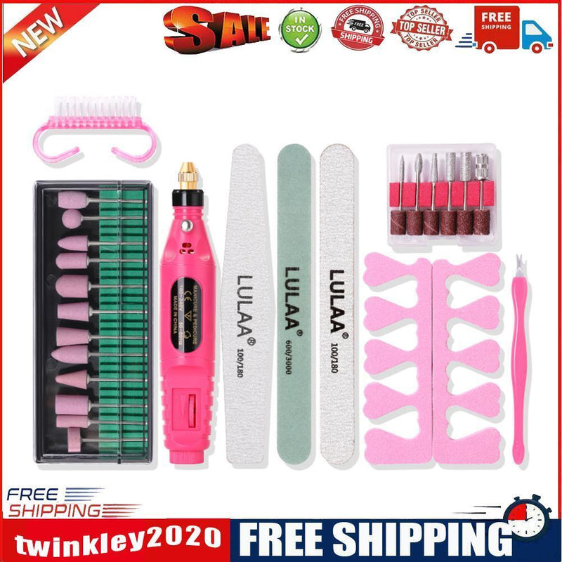 1 Set Electric Portable Manicure Tool Nail Art Grinder for Repairing Nails