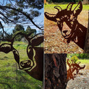 Garden Ornament Rusty Animal Scout Stakes Metal Silhouette Statue