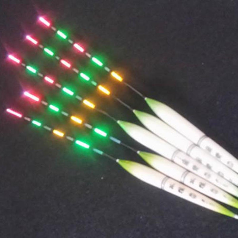 3pcs LED Fishing Swimming Electric Floating Light + Battery Deep Water sc