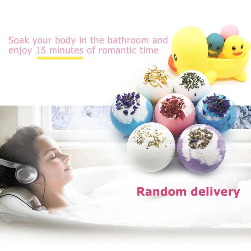 Dried Flower Essential Oil Bubble Bath Ball Bath Bomb Bathroom SPA Gift