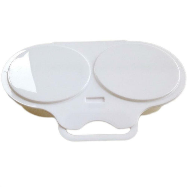 Microwave Double Cup Egg Cooker Steamer Perfect Eggs Poacher Cookware I1M0