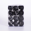 24pcs/box Christmas Balls 3cm Hanging Shopping Mall Ceiling Ornament (H) Newly