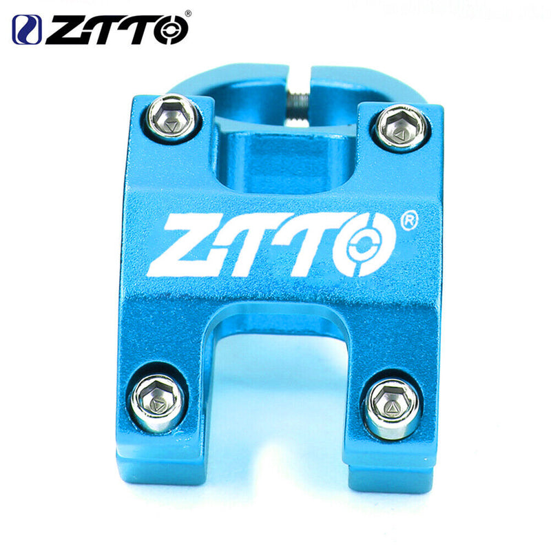 ZTTO Cycling Stem Bicycle Aluminium 31.8mm MTB Bike Handlebar Stem (Blue) Newly