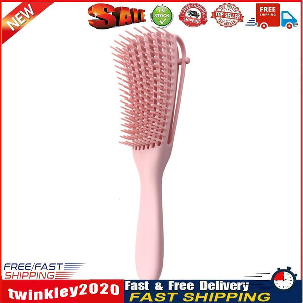 Detangling Hair Brush Massage Wet Comb Detangler Hairbrush (Light Pink) Newly