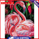 5D Diamond Painting Flamingo Partial Special Shape Drill DIY Art Crafts Mosaic
