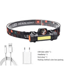 LED Headlamp Super Bright Warning Headlights for Riding Running Camping