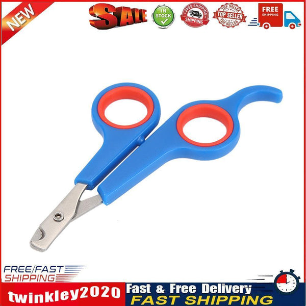 Stainless Steel Pet Nail Toe Scissors Dog Cat Claw Grooming Clipper (Blue) Newly