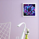 5D DIY Diamond Painting Full Round Drill Purple Flower Rhinestone Art Craft