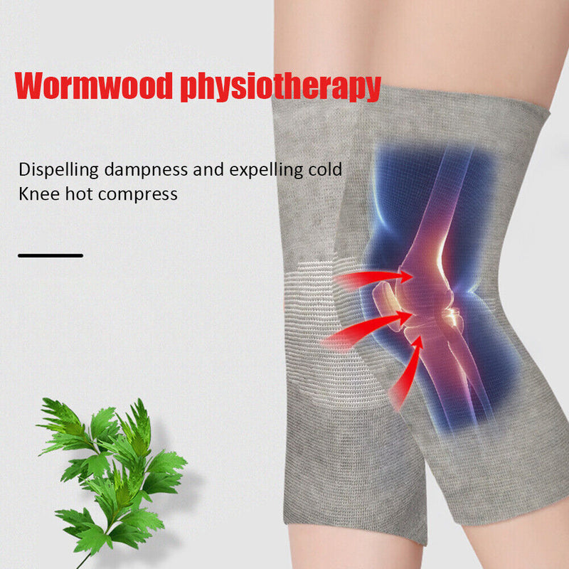 2x Self Heating Knee Pad for Arthritis Joint Pain Relief Knee Brace (Grey) Newly