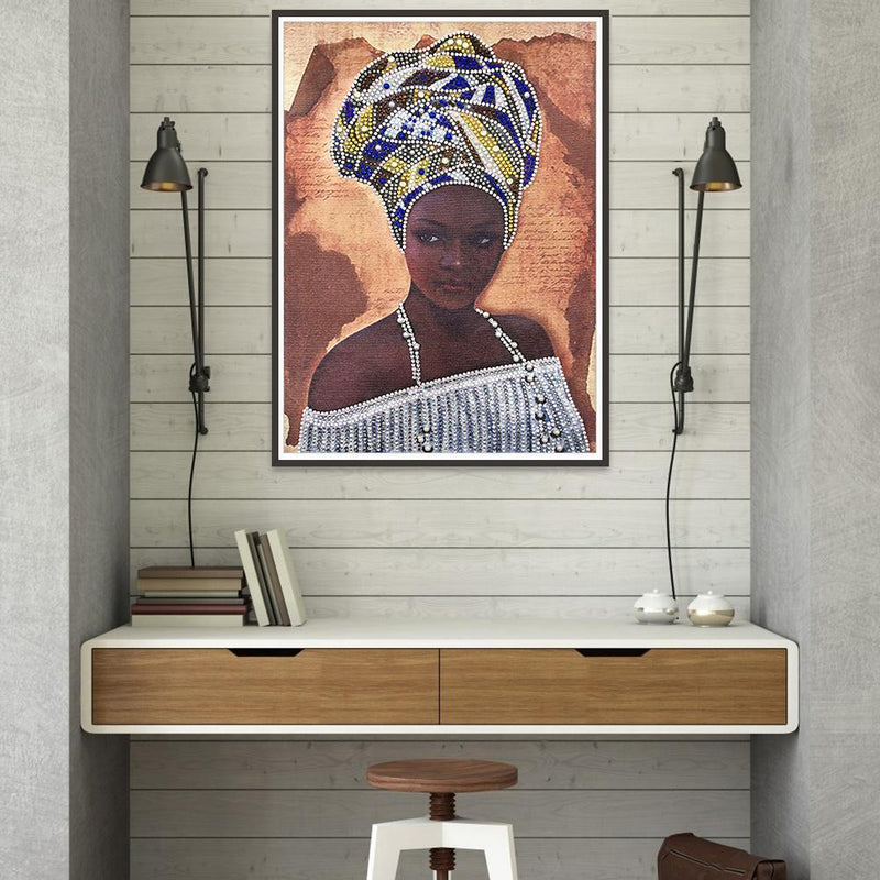 5D DIY Special Shaped Diamond Painting Woman Embroidery Mosaic Kits Wall Decor