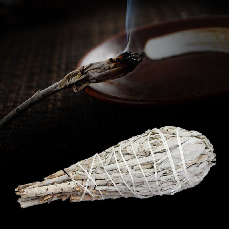 White Sage Indoor Purification Tuxedo Smudge Incense Sticks for Stress Relief