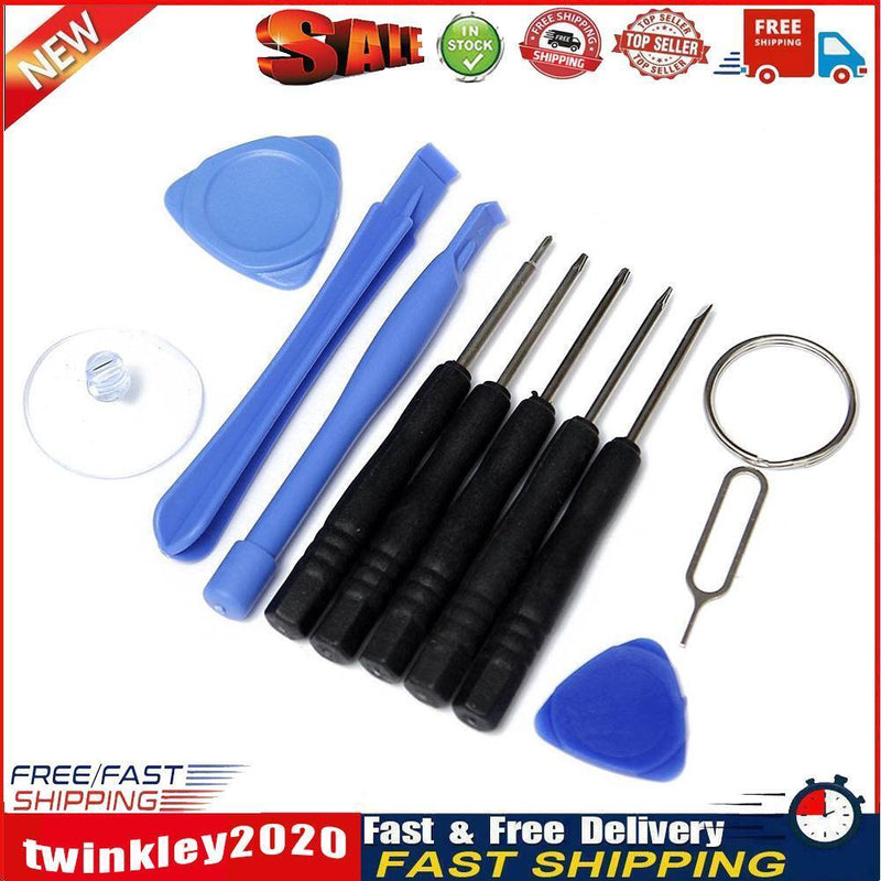 11 pcs Cell Phones Opening Pry Repair Tool Kit Screwdrivers Tools Newly