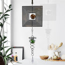 DIY Rotating Wind Chime Novelty Metal Hanging Sculpture Wind Chime Bell (C)