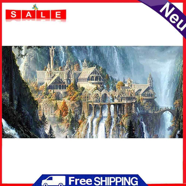 Canvas 11CT Wonderland Embroidery Kit Printed Still Life Cross Stitch DIY Gift