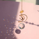 Moon Sun Ball Crystal Hanging Metal Pendant Garden Decor (19)