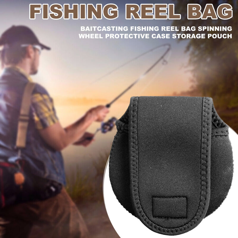 Spinning Reel Pouch Baitcasting Fishing Reel Bag Protective Case Cover Holder