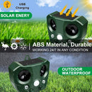 Pest Repellent Bird Cat Dog Scarer Deterrent Ultrasonic Animal Repeller