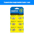 6 Pairs Bicycle Chain Link Connector MTB Road Bike Quick Master Links (9S)