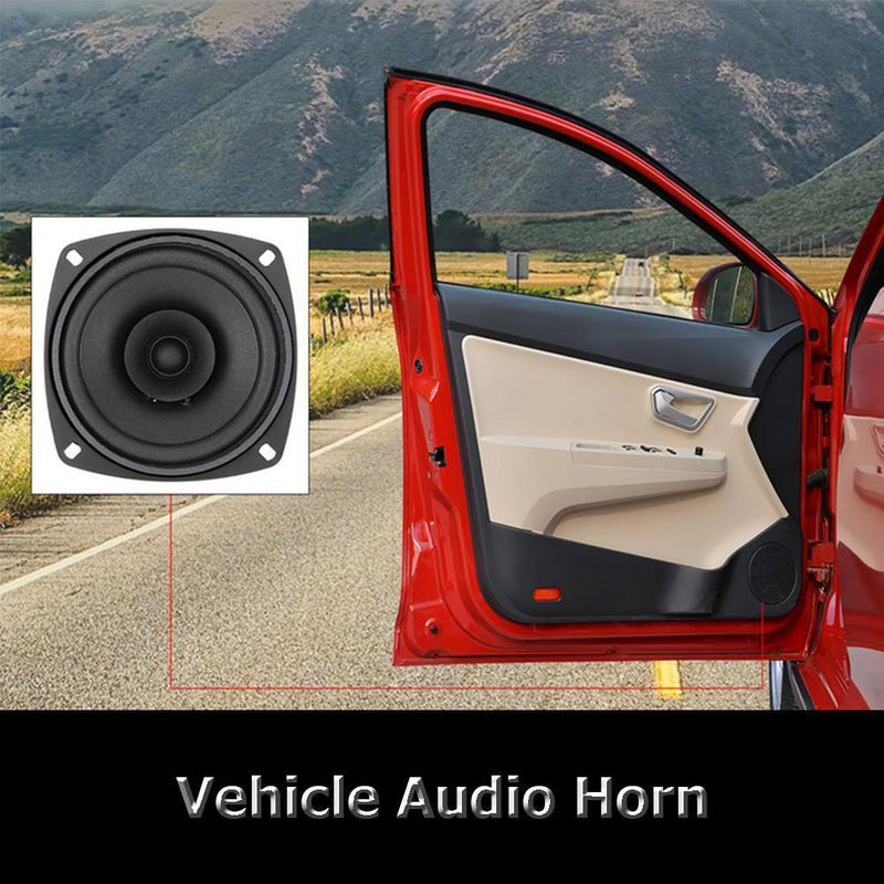 TS-401 300W Coaxial Speaker Vehicle Indoor Audio Stereo Speaker Black Universal