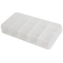 10 Compartments Plastic Clear False Nail Tips Storage Box Holder Organzier