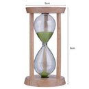 Wooden Sand Clock 3 Minutes Hourglass Sandglass Kid Toothbrush Timer(Green)