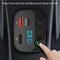 Car Bluetooth-compatible 5.0 FM Transmitter Mic Audio Receiver for 12V-24V