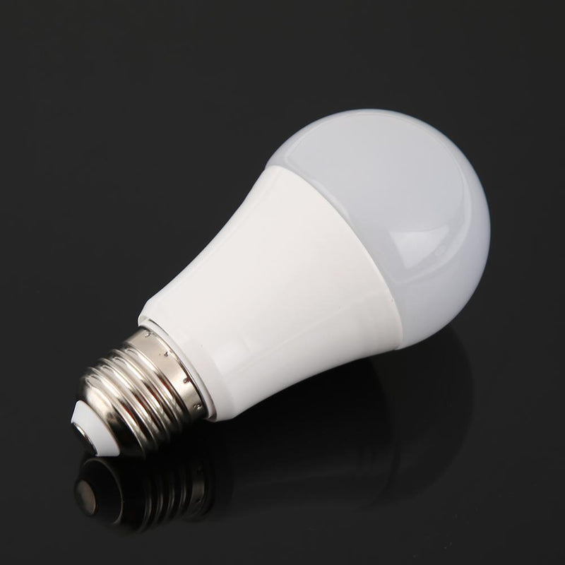 LED Sensor Light Bulb E27 Dusk to Dawn Lighting Bulbs (12W Warm White) Newly