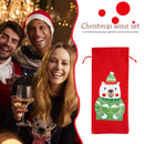 Special Drill Diamond Painting Wine Bottle Covers Kit for Christmas Table Dec
