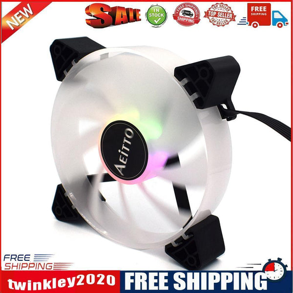 Symphony 120mm Silent CPU Cooler Fan 6 Pin 12V PC Chassis Radiator Heatsink
