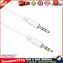 3.5 mm Stereo Jack Audio Cable 1/8 to 1/8 Male AUX Cord for Car Headphones Newly