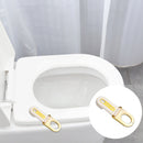 Toilet Seat Lifter Avoid Touch Toilet Lid Handle Seat Cover Lift (White) Newly