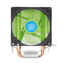 POLAR ICEFLOW CPU Cooler Green Blade Fan 2 Heatpipes Aluminum Fin CPU Air Cooler