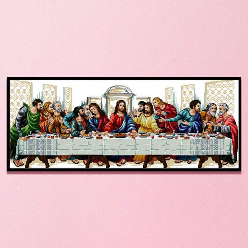 The Last Supper Partial Cross Stitch 11CT Counted Embroidery DIY Needlework Kits