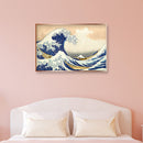 5D DIY Diamond Painting Full Round Drill Wave Ukiyoe Mosaic Rhinestone Picture