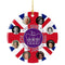 Jubiläums-Ornament, Platin-Jubiläumsartikel, Platin-Jubiläumskugel der Königin.