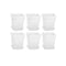 Strong White Plastic Square Plant Flower Pot Planter X5 K2V4 S4X1 Growing O8S8