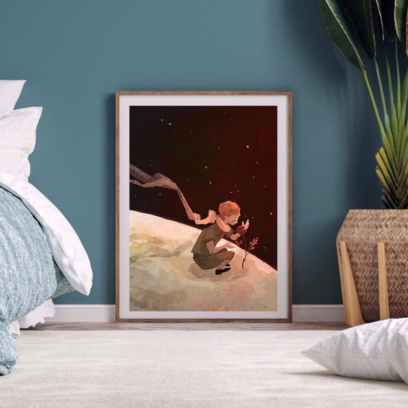 DIY Digital Oil Paint By Numbers Little Prince Color Drawing Modern Canvas Art
