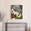 Flower Girl Oil Paint By Numbers Kit DIY Drawing Picture for Adults Home De
