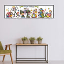 11CT Partial Cross Stitch Craft Village Counted DIY Embroidery Home Decoration
