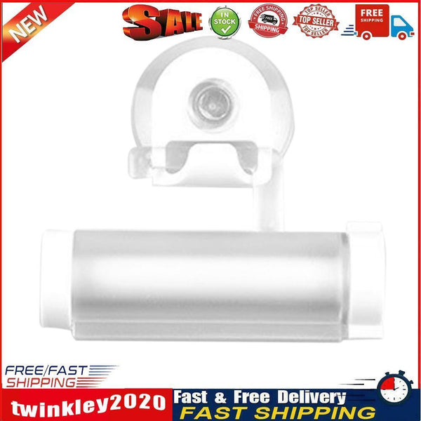 Hanging Rolling Tube Toothpaste Squeezer Facial Cleanser Dispenser (White) Newly