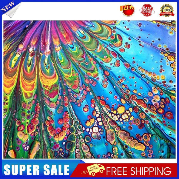 Colorful Texture Circle Oil Paint By Numbers Kits Canvas DIY Picture Craft